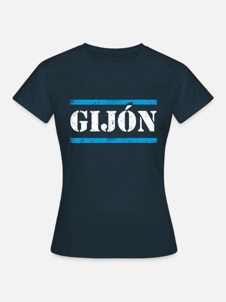 Gijón - Frauen T-Shirt - Navy