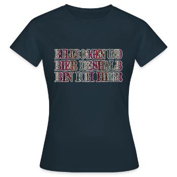 spruch windhund spaß berge geschenk kneipensport - Frauen T-Shirt - Navy - Vorne - AI Model Female 172 dark (172cm)