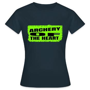 Love Quotes Joke Self-Love Archery Events - Women's T-Shirt - navy - Front - AI Model Female 172 dark (172cm)