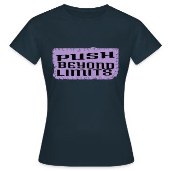 Citation Mental Endurance Awesome - T-shirt Femme - marine - Devant - AI Model Female 172 dark (172cm)