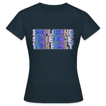 Conseils parentaux Science News Idée cadeau - T-shirt Femme - marine - Devant - AI Model Female 172 dark (172cm)