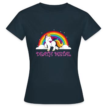 Death Metal - T-shirt Femme - marine - Devant - AI Model Female 172 dark (172cm)