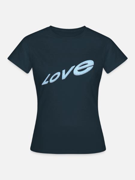 Love - Frauen T-Shirt - Navy