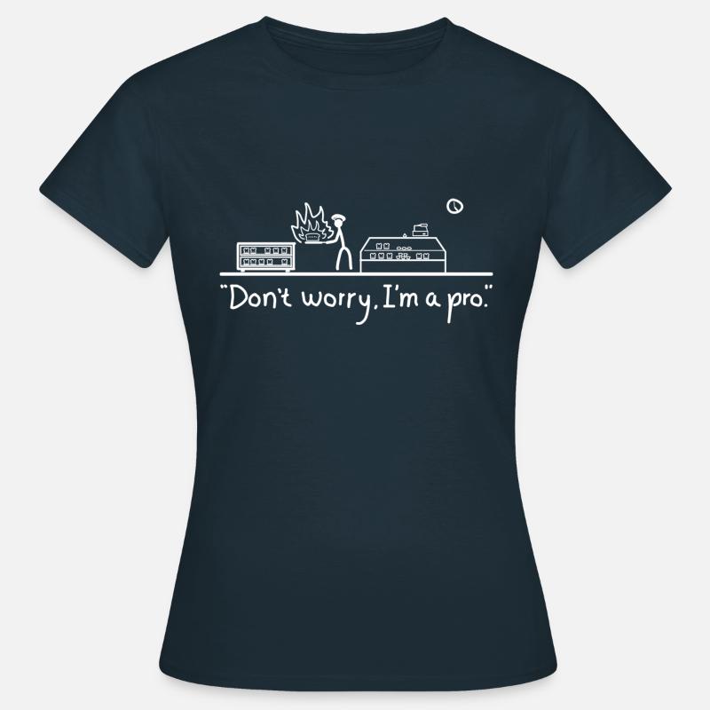 Bäckerei oder Bäckerei Geschenkidee - Frauen T-Shirt - Navy