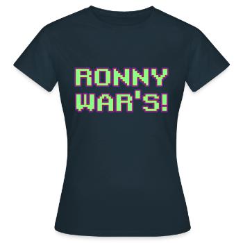 Ronny war s - Frauen T-Shirt - Navy - Vorne - AI Model Female 172 dark (172cm)