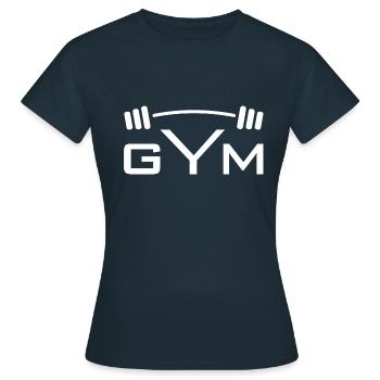 FITNESSSTUDIO - Frauen T-Shirt - Navy - Vorne - AI Model Female 172 dark (172cm)