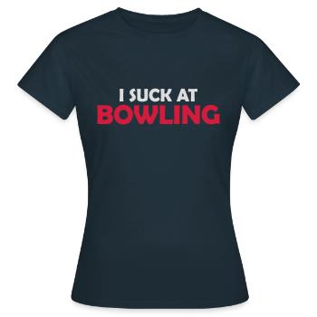 Je suis nul au bowling - T-shirt Femme - marine - Devant - AI Model Female 172 dark (172cm)