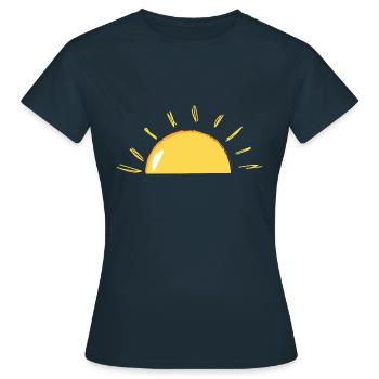 Sunshine - Women's T-Shirt - navy - Front - AI Model Female 172 dark (172cm)