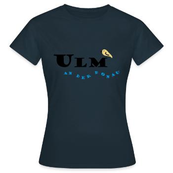 Ulm - Frauen T-Shirt - Navy - Vorne - AI Model Female 172 dark (172cm)