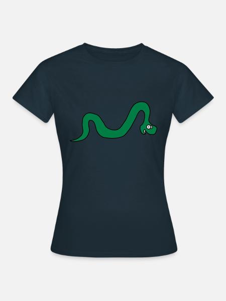Funny Snake - Frauen T-Shirt - Navy