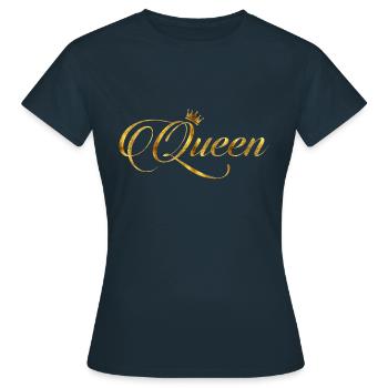 Reine - T-shirt Femme - marine - Devant - AI Model Female 172 dark (172cm)