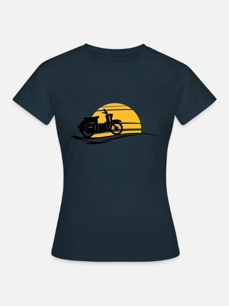 Fahrzeug - Schwalbe Sonne - Frauen T-Shirt - Navy