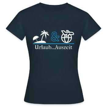 Vacances - T-shirt Femme - marine - Devant - AI Model Female 172 dark (172cm)