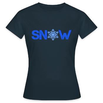 Neige - T-shirt Femme - marine - Devant - AI Model Female 172 dark (172cm)
