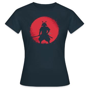 Samouraï - T-shirt Femme - marine - Devant - AI Model Female 172 dark (172cm)