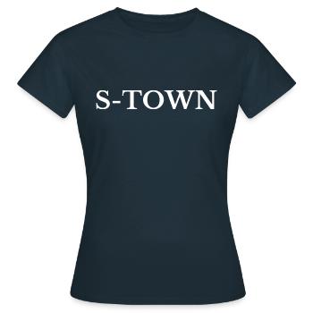 Stuttgart S-Town - T-shirt Femme - marine - Devant - AI Model Female 172 dark (172cm)
