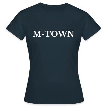 Munich M-Town - T-shirt Femme - marine - Devant - AI Model Female 172 dark (172cm)