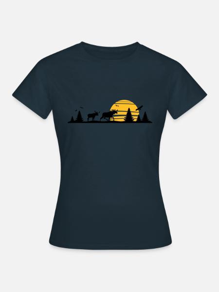 Landschaft - Schweden, Norwegen - Frauen T-Shirt - Navy