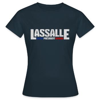 Lassalle président Jean Lassalle 2027 élections - T-shirt Femme - marine - Devant - AI Model Female 172 dark (172cm)