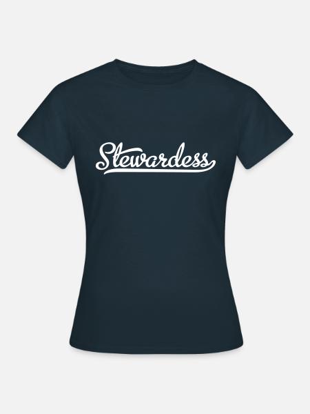Stewardess - Frauen T-Shirt - Navy