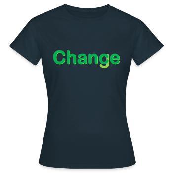 Chance - Frauen T-Shirt - Navy - Vorne - AI Model Female 172 dark (172cm)