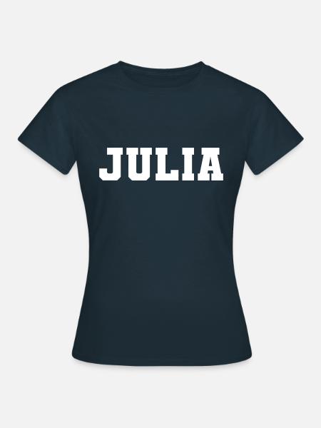 Name - Julia - Frauen T-Shirt - Navy