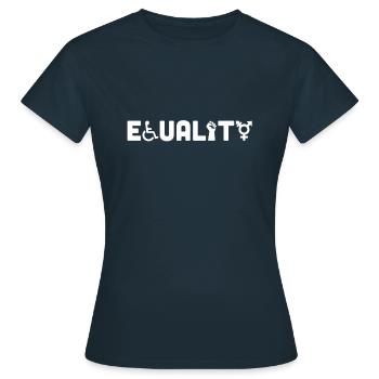 EQUALITY - Women's T-Shirt - navy - Front - AI Model Female 172 dark (172cm)