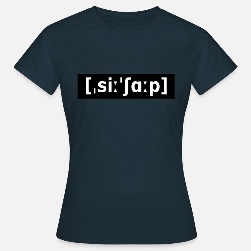 C # - C SHARP - LAUTSCHRIFT - T-shirt Femme - marine
