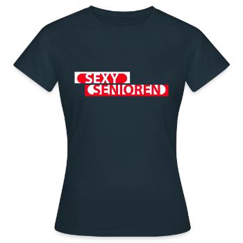 aînés sexy - T-shirt Femme - marine - Devant - AI Model Female 172 dark (172cm)