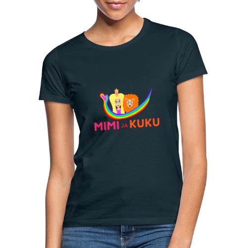 Mimi ja Kuku- sateenkaarilogolla - Naisten t-paita