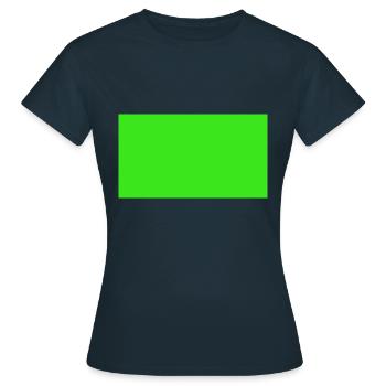 Einfach grünes tshirt - Frauen T-Shirt - Navy - Vorne - AI Model Female 172 dark (172cm)