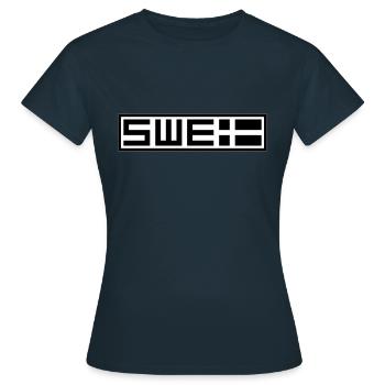 Tactique suédoise - T-shirt Femme - marine - Devant - AI Model Female 172 dark (172cm)
