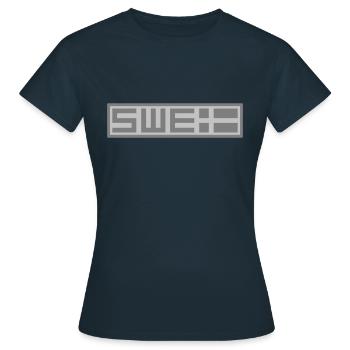 Tactique suédoise - T-shirt Femme - marine - Devant - AI Model Female 172 dark (172cm)