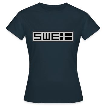 Tactique suédoise - T-shirt Femme - marine - Devant - AI Model Female 172 dark (172cm)