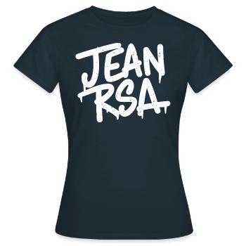 Jean RSA - T-shirt Femme - marine - Devant - AI Model Female 172 dark (172cm)
