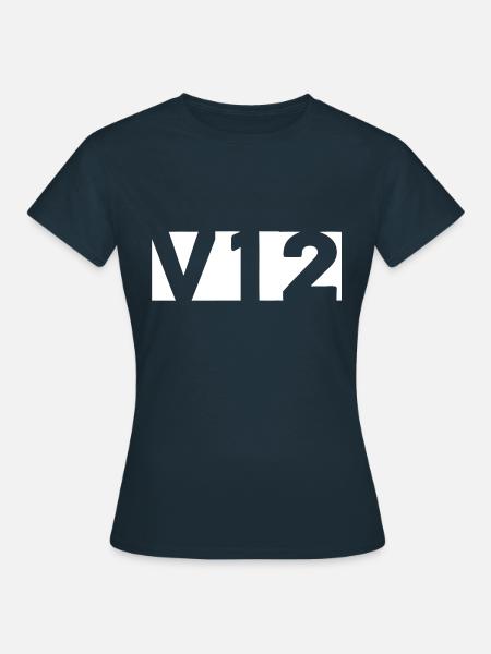 V12 - Frauen T-Shirt - Navy