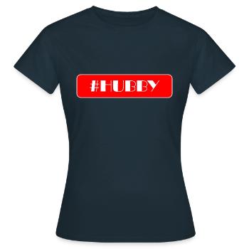 Ehemann Text - Frauen T-Shirt - Navy - Vorne - AI Model Female 172 dark (172cm)
