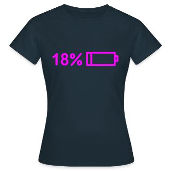 Finally 18! Happy 18! Birthday Design - Women's T-Shirt - navy - Front - AI Model Female 172 dark (172cm)