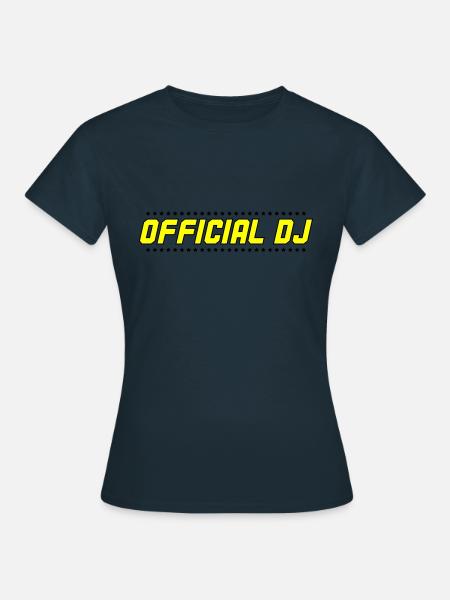 official dj 002 - Frauen T-Shirt - Navy