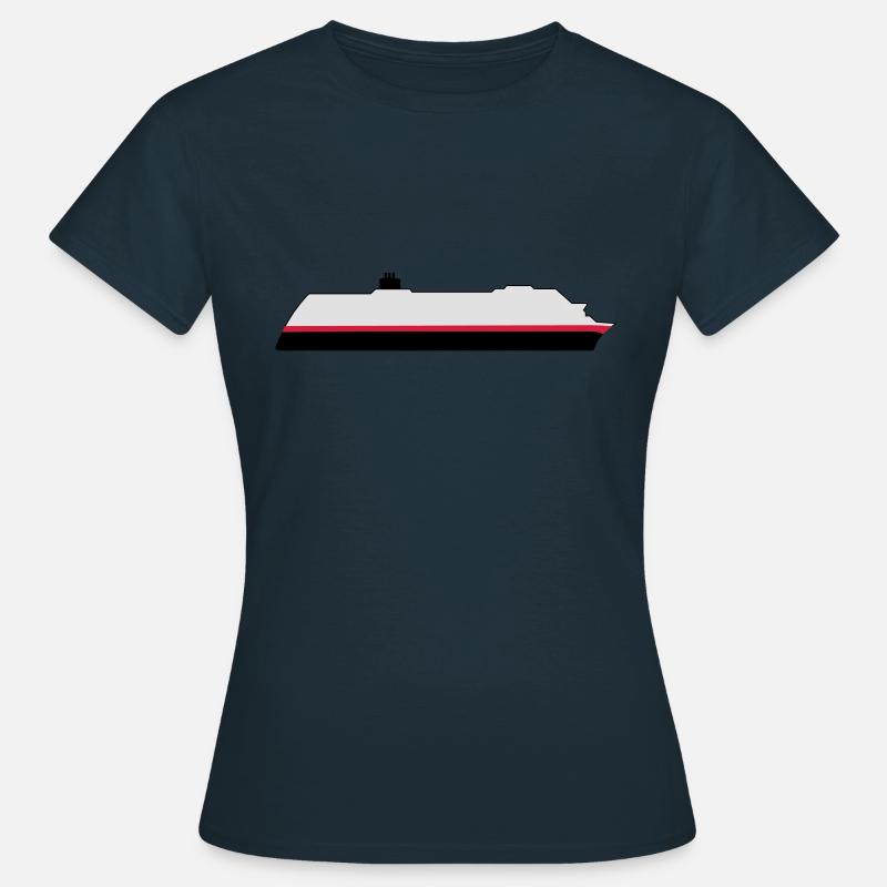 Postschiff HUrtigruten - Frauen T-Shirt - Navy