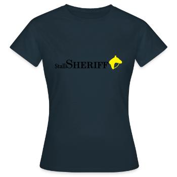 Stallsheriff-3 - Frauen T-Shirt - Navy - Vorne - AI Model Female 172 dark (172cm)
