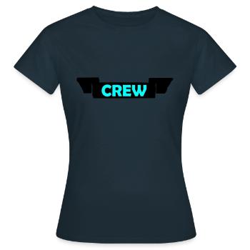 Équipage - T-shirt Femme - marine - Devant - AI Model Female 172 dark (172cm)