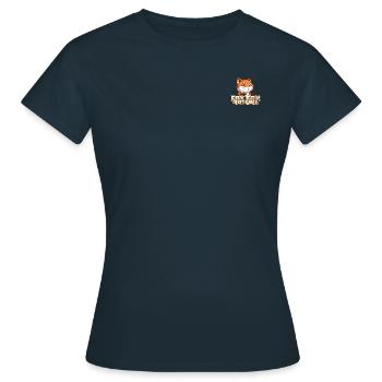Fox for Nature ;) - Frauen T-Shirt - Navy - Vorne - AI Model Female 172 dark (172cm)
