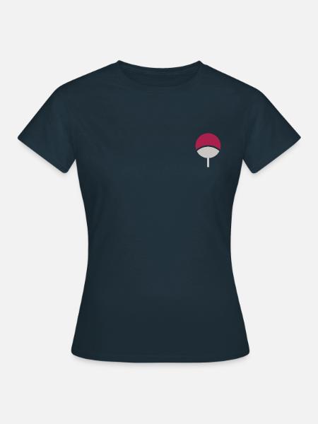 Naruto Brustlogo Des Uchiha-Clan - Frauen T-Shirt - Navy