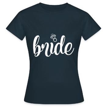 Bride Crew Girls Crew Hen Party Marriage - Women's T-Shirt - navy - Front - AI Model Female 172 dark (172cm)