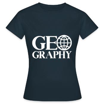 Géographe carte géographe Géographe Géographe - T-shirt Femme - marine - Devant - AI Model Female 172 dark (172cm)