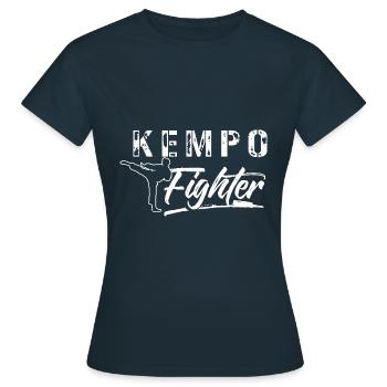Kempo combattant Kenpo Karaté Shaolin Arts martiaux - T-shirt Femme - marine - Devant - AI Model Female 172 dark (172cm)