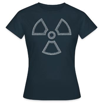 Radioactivité / Nucléaire - T-shirt Femme - marine - Devant - AI Model Female 172 dark (172cm)