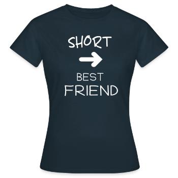 Short Best Friend Best Friend Gift Idea - Women's T-Shirt - navy - Front - AI Model Female 172 dark (172cm)