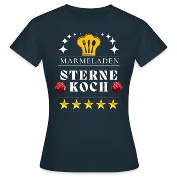 Sternekoch - Frauen T-Shirt - Navy - Vorne - AI Model Female 172 dark (172cm)